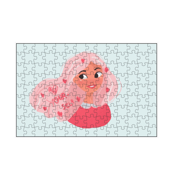 artboxONE Puzzle "Elsa Bean - Valentines Girl" artboxONE - Typografie,Comic,Menschen,Liebe,Fashion