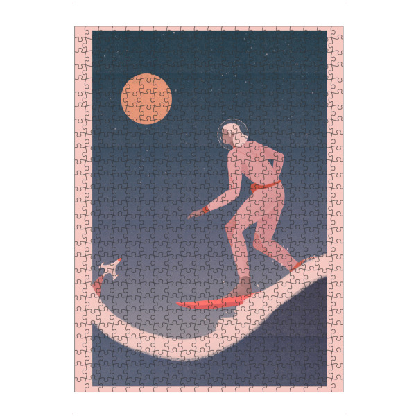 artboxONE Puzzle "Grenzebach - Surfing on planets" artboxONE - Comic,Menschen,Sport,Fiktion,Galaxy