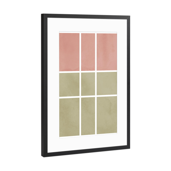 Poster mit Rahmen Schwarz (Metallic) "PERFECT RATIO - Brüssel" artboxONE - Architektur,Geometrie,Fashion