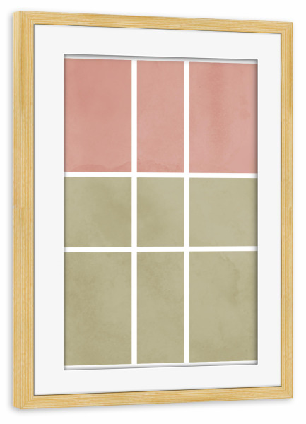 Poster mit Rahmen kiefer "PERFECT RATIO - Brüssel" artboxONE - Architektur,Geometrie,Fashion