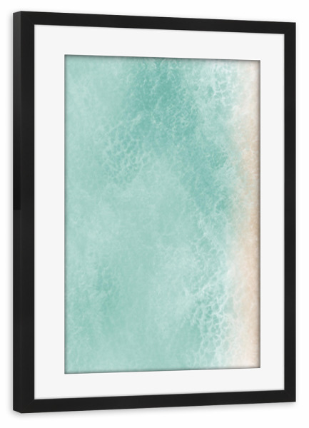 Poster mit Rahmen schwarz "Beach 24/7" artboxONE - Reise,Reise / Strand und Meer