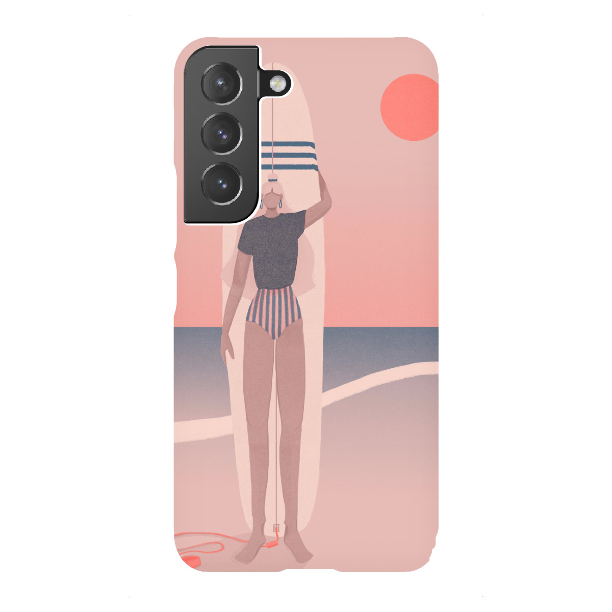 Samsung Galaxy "Grenzebach - Red Sky Blue Sea" Premium-Case Handyhülle artboxONE