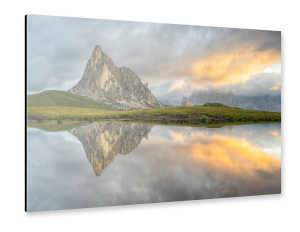 Alu-Dibond "Monte Gusela in den Dolomiten" 30x20 cm artboxONE