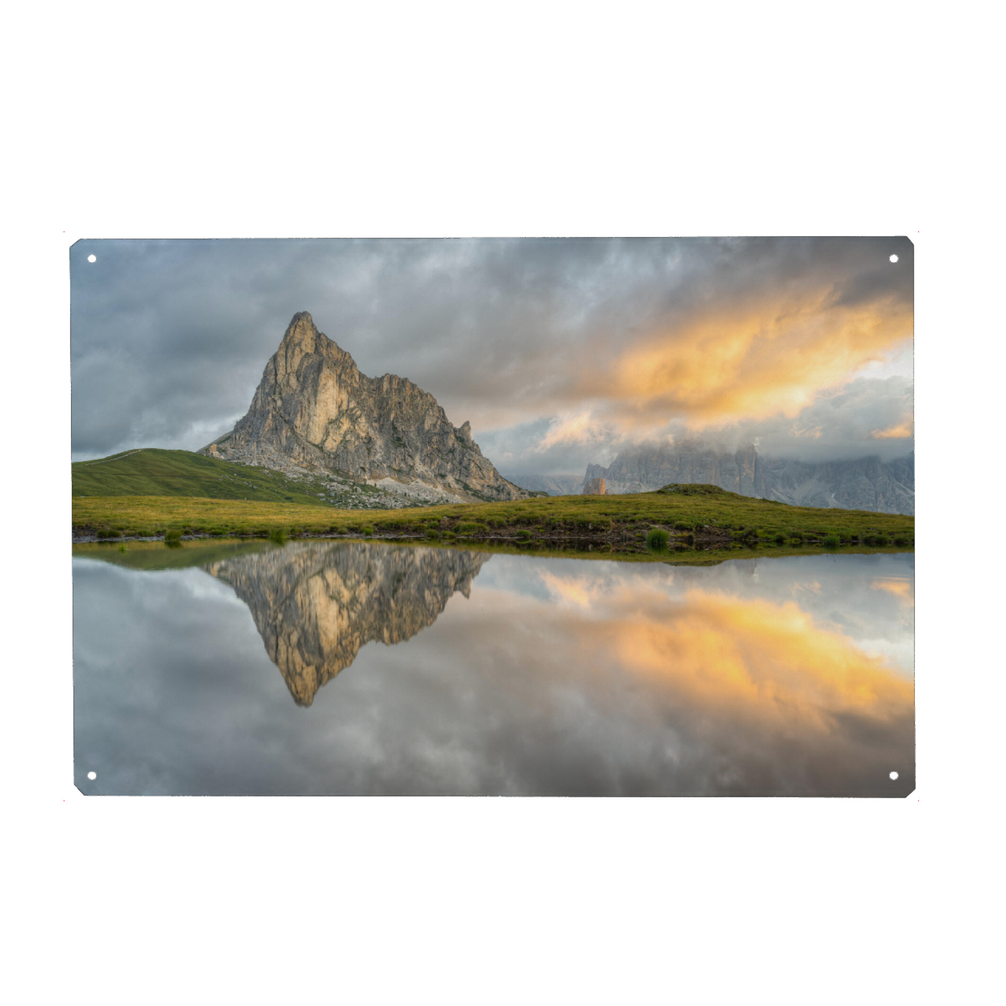 Metall Poster "Monte Gusela in den Dolomiten" artboxONE - Natur,Reise,Reise / Länder