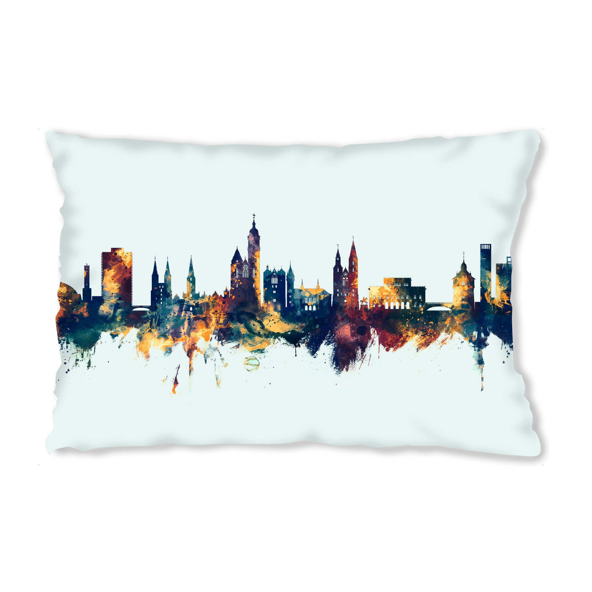Design-Kissen "Braunschweig Skyline Winter" artboxONE - Städte