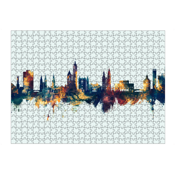 artboxONE Puzzle "Braunschweig Skyline Winter" artboxONE - Städte