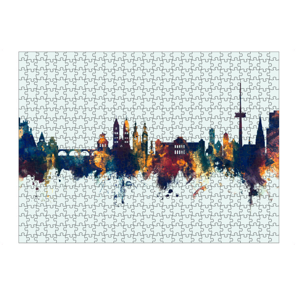 Puzzle Ravensburger "Koblenz Germany Skyline Winter" artboxONE - Städte