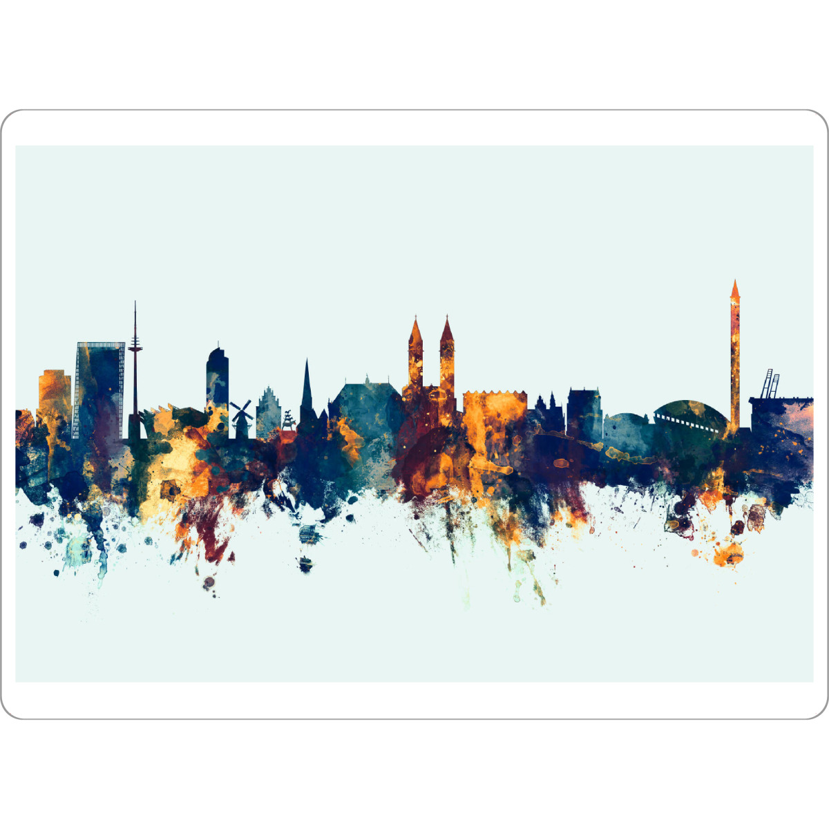 Tischset "Bremen Germany Skyline Winter" artboxONE - Städte