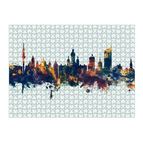 artboxONE Puzzle "Leipzig Germany Skyline Winter" artboxONE - Städte
