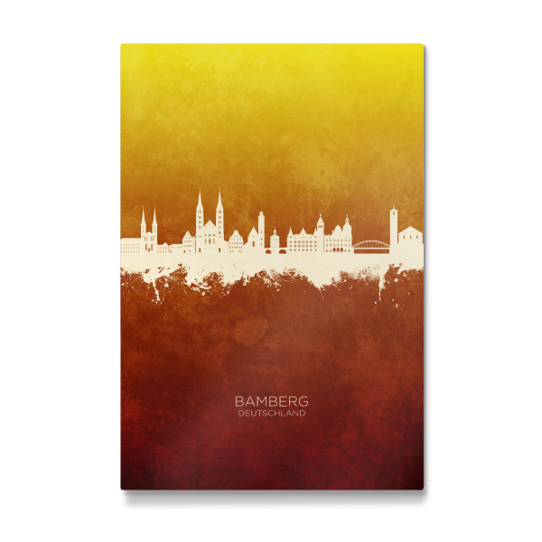 Galerie-Print "Bamberg Germany Skyline RedYellow" 30x20 cm artboxONE