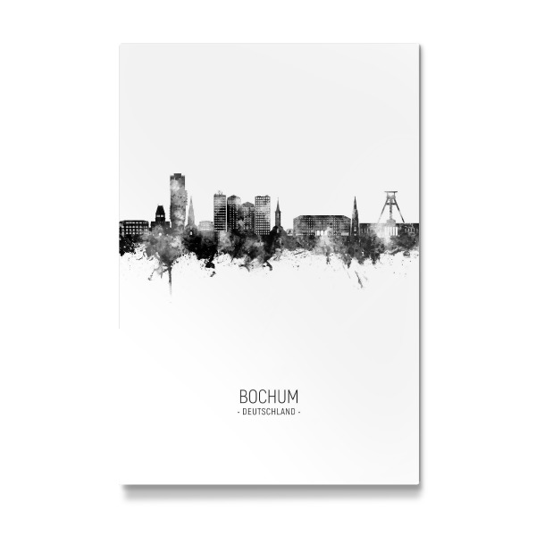 Galerie-Print "Bochum Germany Skyline BW" 30x20 cm artboxONE
