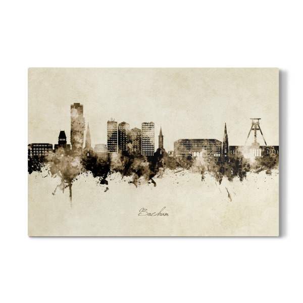 Galerie-Print "Bochum Germany Skyline Sepia" 30x20 cm artboxONE