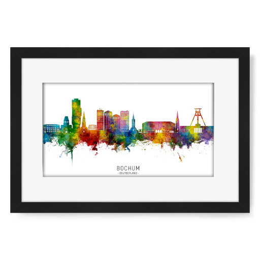 Bochum Germany Skyline txt
