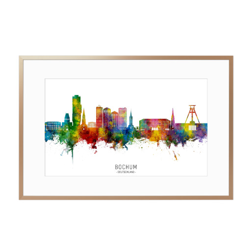 Bochum Germany Skyline txt