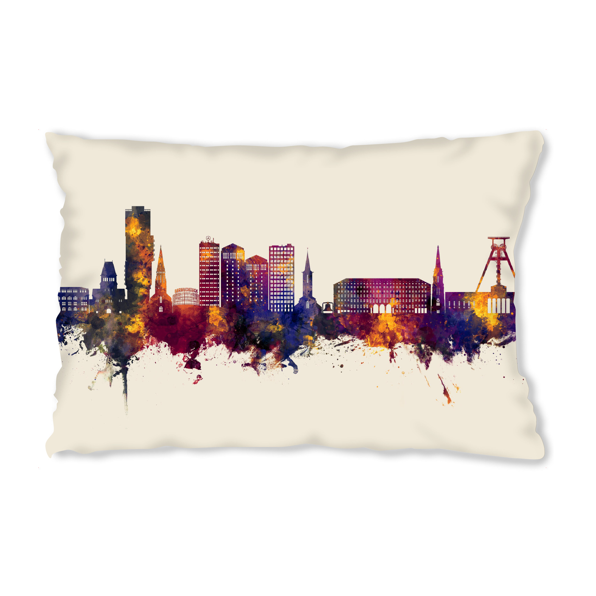 Design-Kissen "Bochum Germany Skyline Autumn" artboxONE - Städte