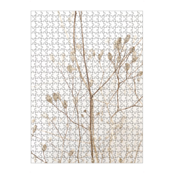 Puzzle Ravensburger "So dream soft" artboxONE - Natur - Beige,Soft,Softly,Scandi,Scandinavian,Ast,Blume,Flower,Winter,Snow,Summer,Boho - Bild beige