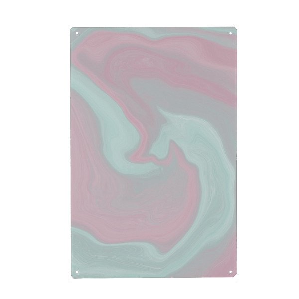 Holzbild "Marmor marble so soft" artboxONE - Abstrakt,Marmor - Rose,Mint,Soft,Marble,Marmor,Wave,Abstract,Abstrakt