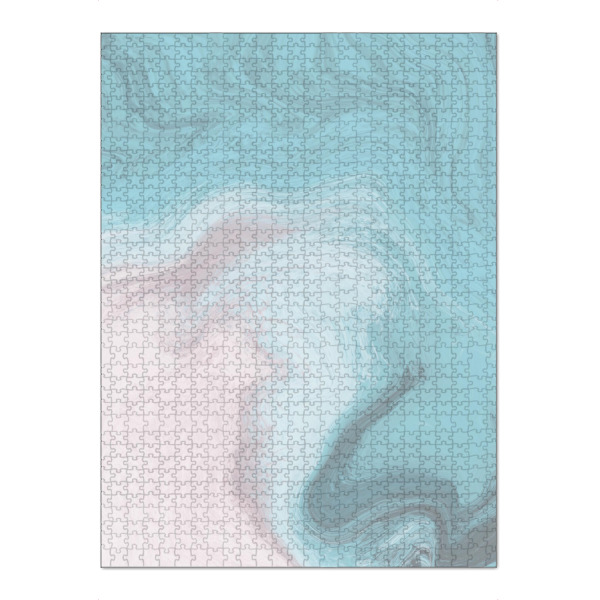 Puzzle Ravensburger "Marmor marble blue sea" artboxONE - Abstrakt,Marmor