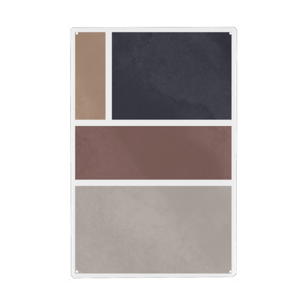 Metall Poster "PERFECT RATIO - Bordeaux" artboxONE - Architektur,Geometrie,Fashion