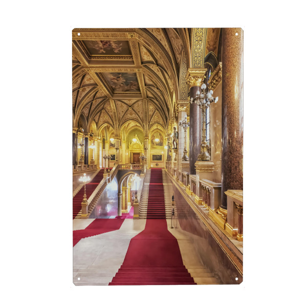Holzbild "Hungarian Parliament Architecture" artboxONE - Städte,Reise,Architektur,Reise / Länder,Städte / Budapest