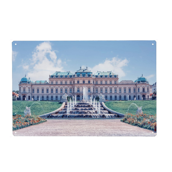 Holzbild "Belvedere Palace" artboxONE - Städte,Reise,Architektur,Reise / Länder,Städte / Wien