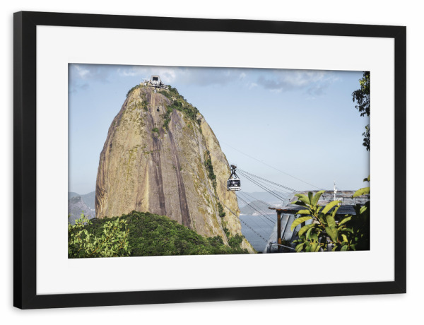 Poster mit Rahmen schwarz "Rio vibes: sugar loaf" artboxONE - Natur,Reise,Städte / Rio de Janeiro