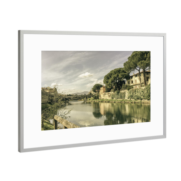 Poster mit Rahmen Silber "Toscana views" artboxONE - Natur