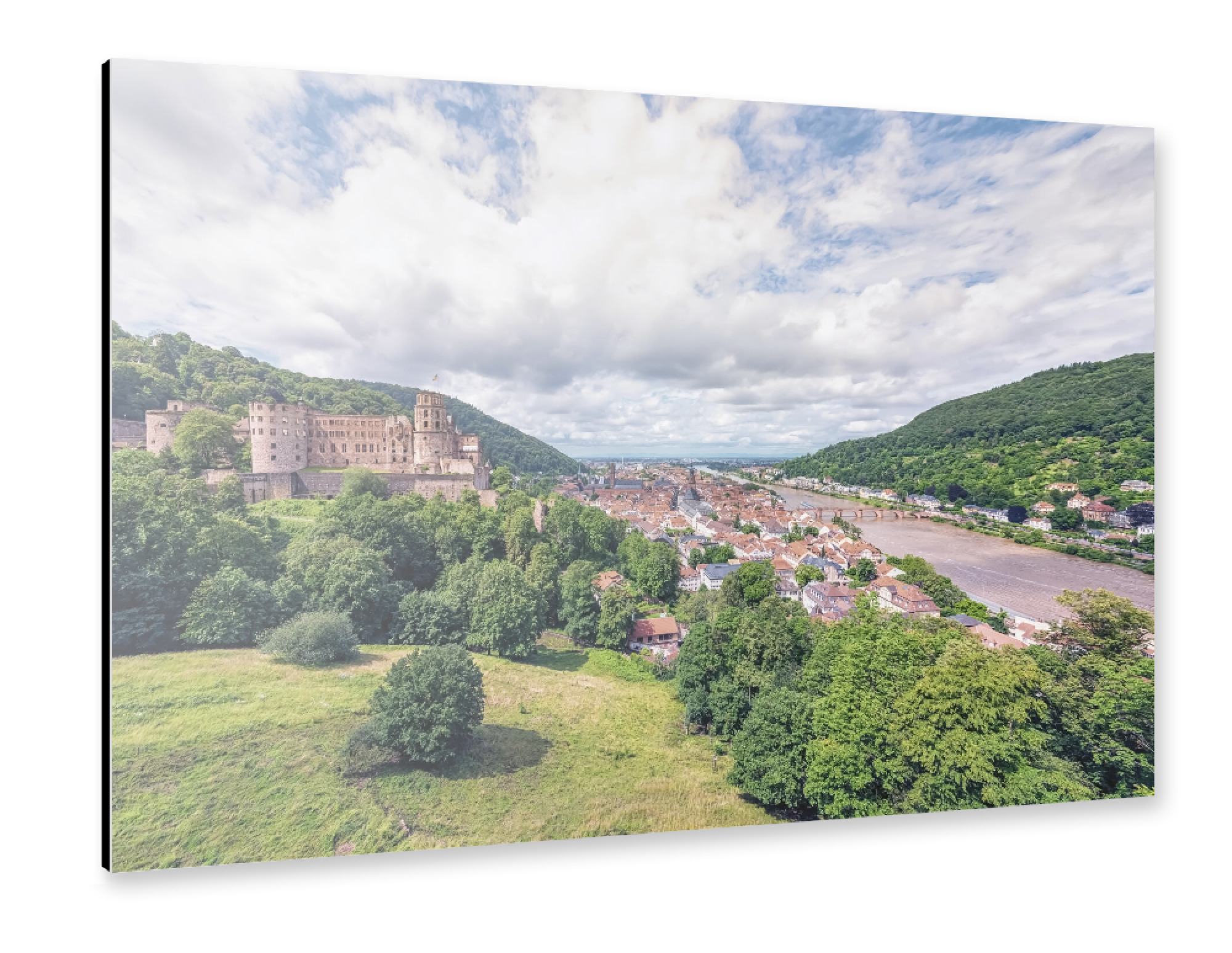 Alu-Dibond "Heidelberg City" 30x20 cm artboxONE