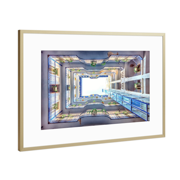 Poster mit Rahmen Gold "Budapest Hotel" artboxONE - Städte,Reise,Architektur,Reise / Länder,Städte / Budapest