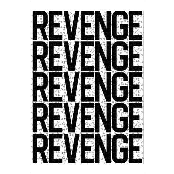 artboxONE Puzzle "REVENGE" artboxONE - Typografie,Film,Schwarzweiß,Fashion