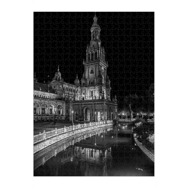 Puzzle Ravensburger "Menschenleer" artboxONE - Städte,Reise,Schwarzweiß,Architektur