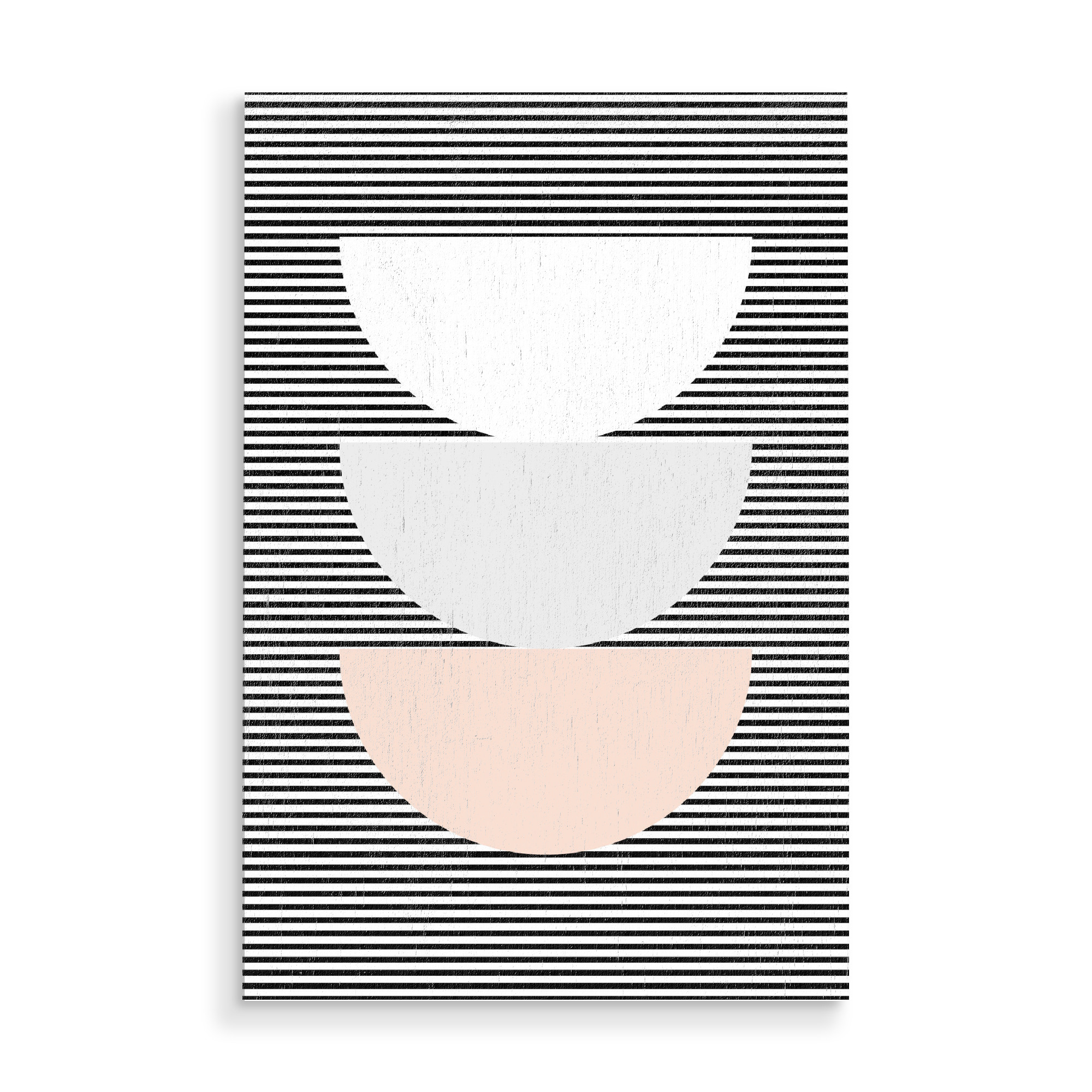 Holzbild "Mid Century Vase" artboxONE - Abstrakt,Schwarzweiß,Geometrie