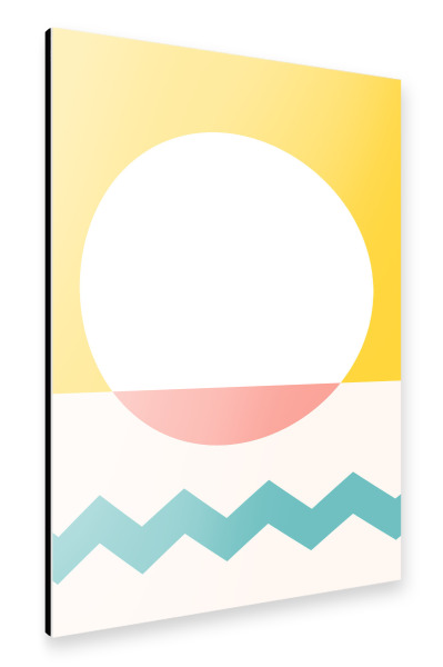 Alu-Dibond "Sun and sea" 30x20 cm artboxONE