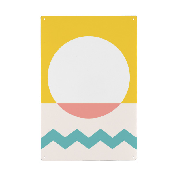 Holzbild "Sun and sea" artboxONE - Natur,Abstrakt,Geometrie