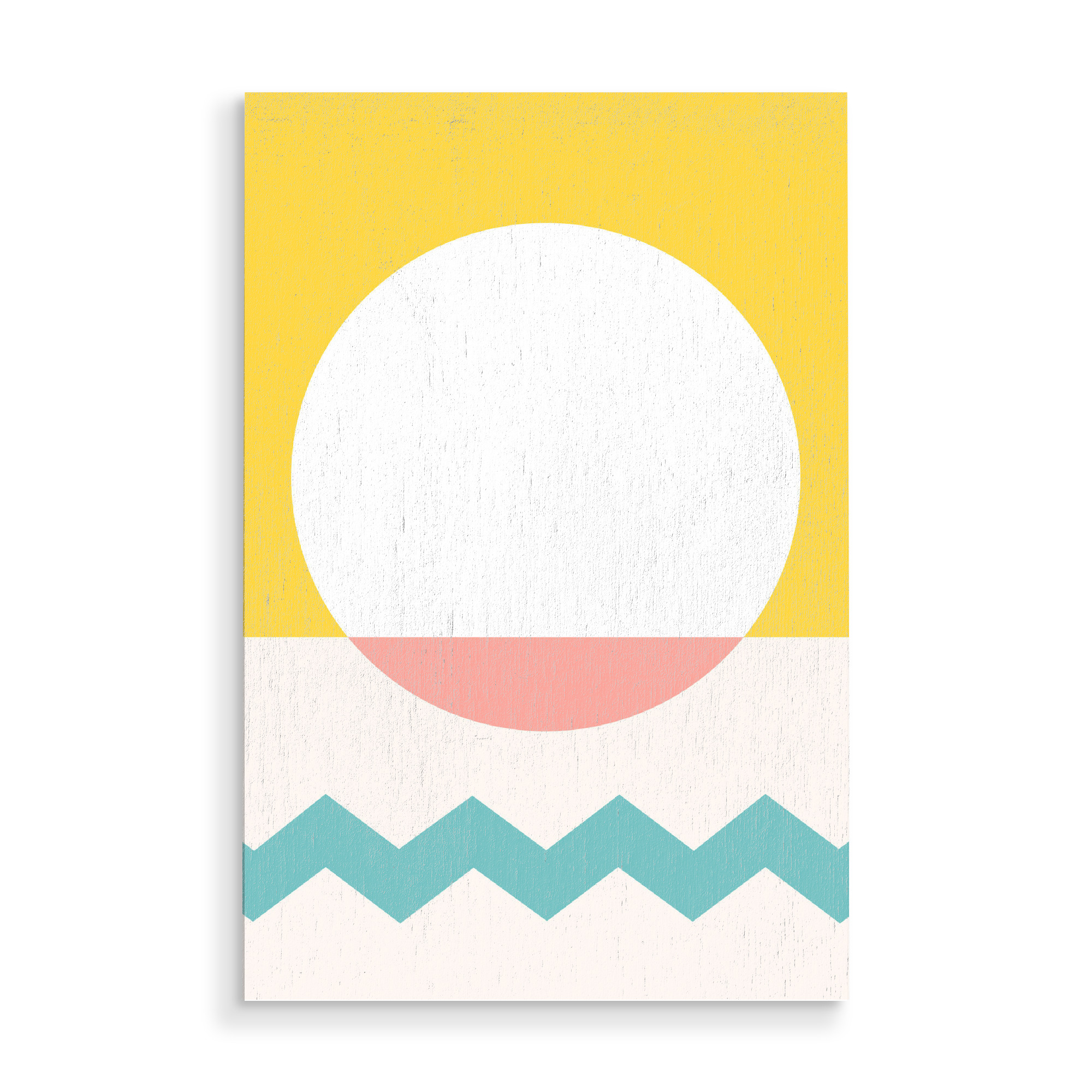 Holzbild "Sun and sea" artboxONE - Natur,Abstrakt,Geometrie