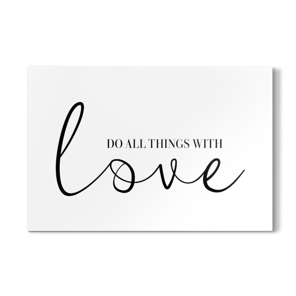 Galerie-Print "All things with love" 30x20 cm artboxONE