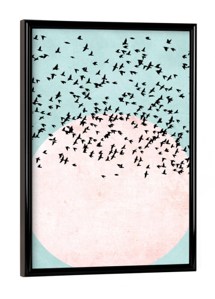 Poster mit schwarzem Rahmen "Sunset moment" artboxONE - Natur,Tiere,Abstrakt