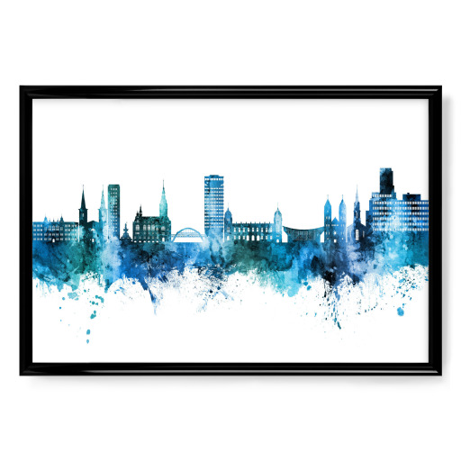 Wuppertal Germany Skyline Blue