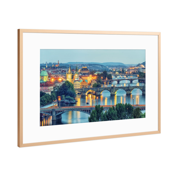 Poster mit Rahmen Kupfer "Prague" artboxONE - Städte,Reise,Architektur,Reise / Länder,Städte / Prag