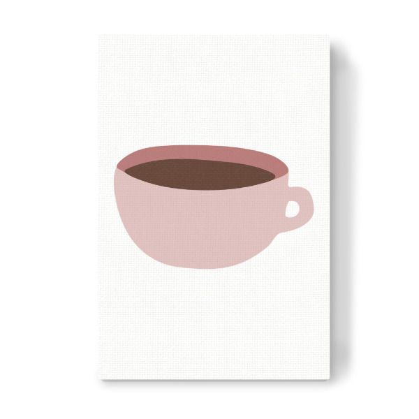 Leinwandbild "Abstract pink coffee cup" artboxONE - Essen & Trinken
