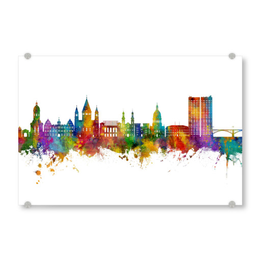 Mainz Germany Skyline