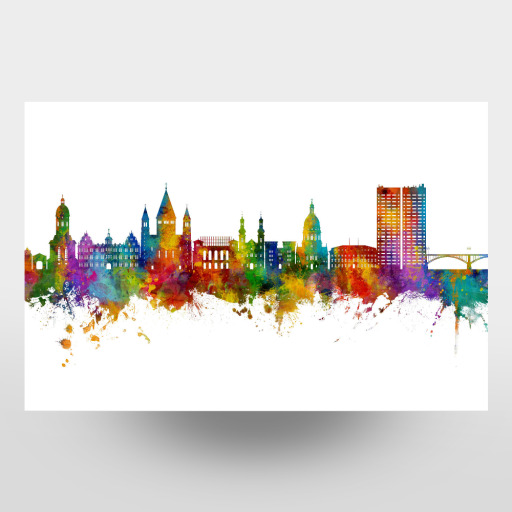 Mainz Germany Skyline