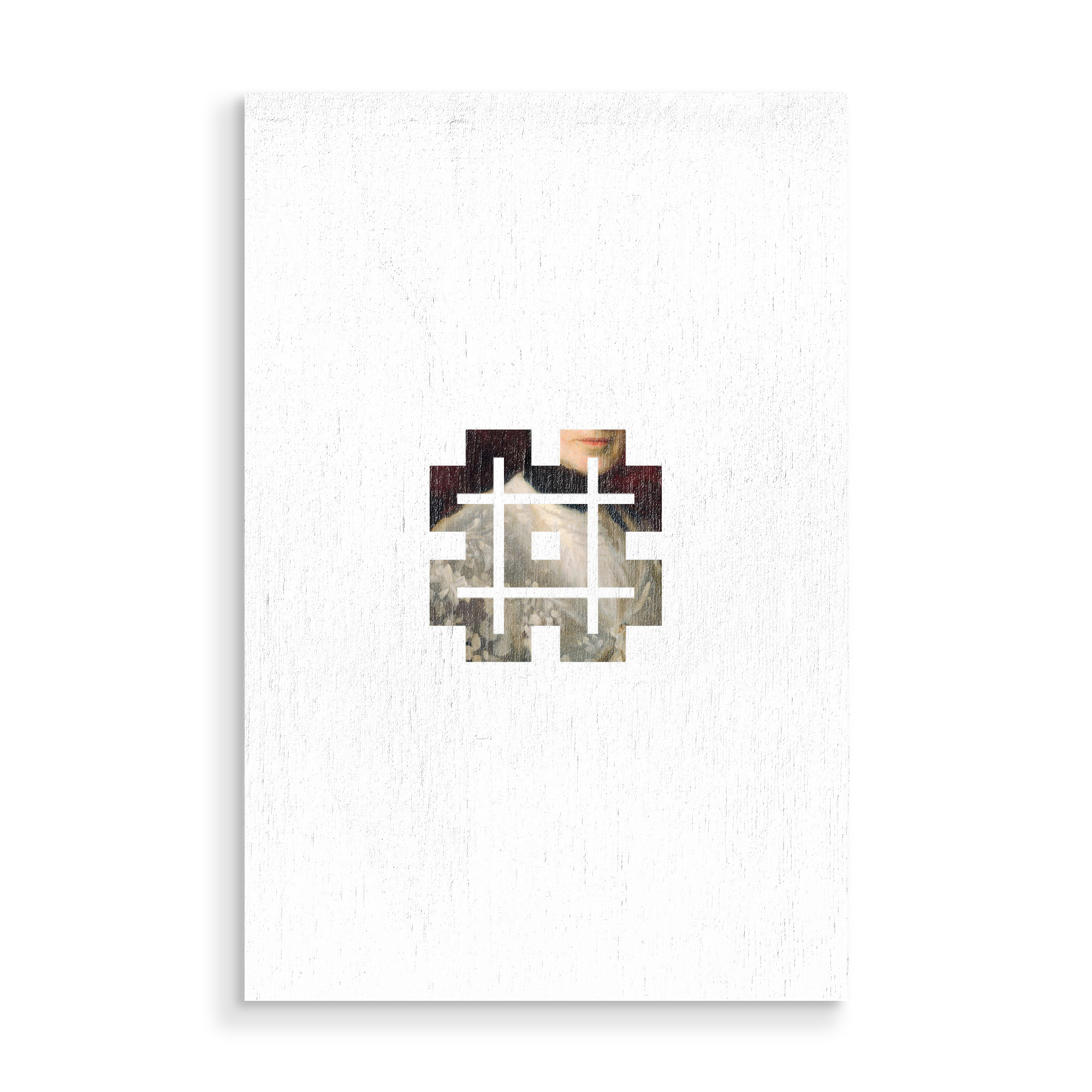 Holzbild "IMPRESS-LETTER # - HASHTAG" artboxONE - Typografie,Fashion,Buchstaben
