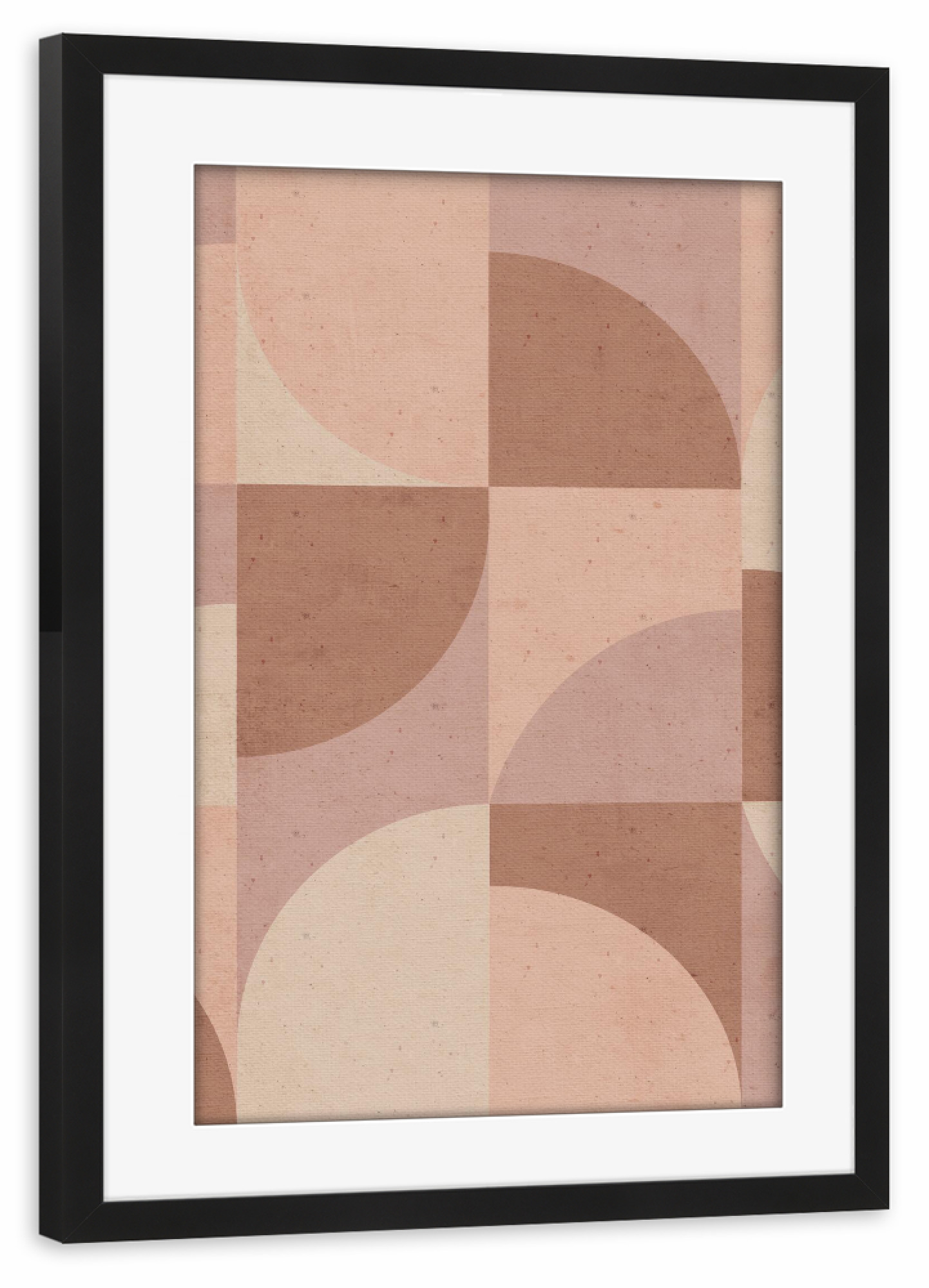 Poster mit Rahmen schwarz "Baked Earth Abstract Geometry" artboxONE - Abstrakt,Geometrie