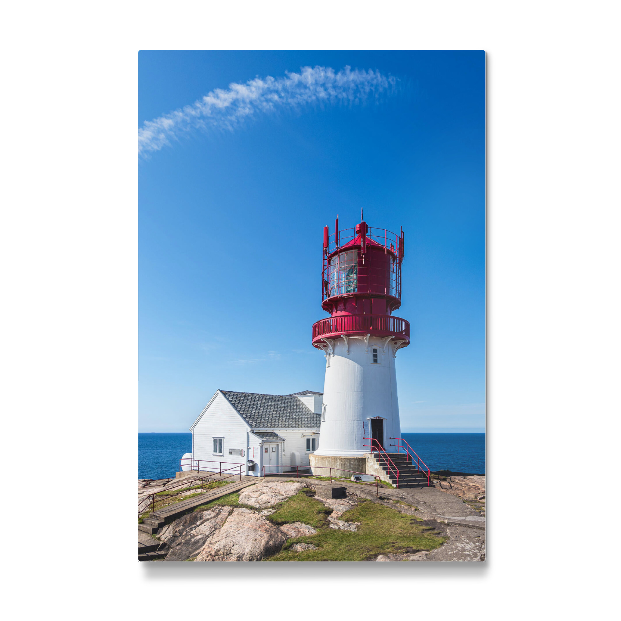 Galerie-Print "Leuchtturm Lindesnes Fyr" 75x50 cm artboxONE