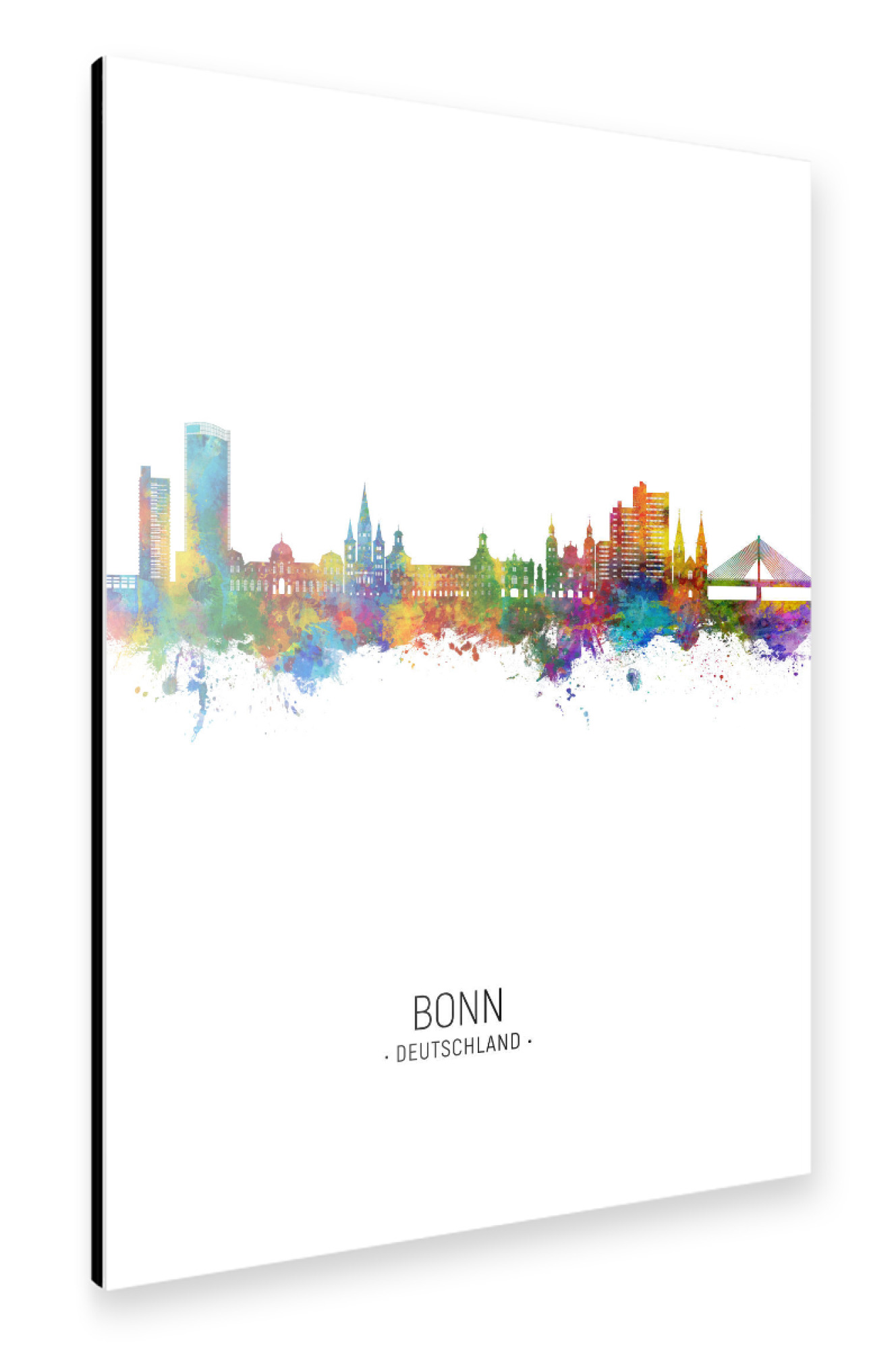 Alu-Dibond "Bonn Germany Skyline Portrait" 30x20 cm artboxONE