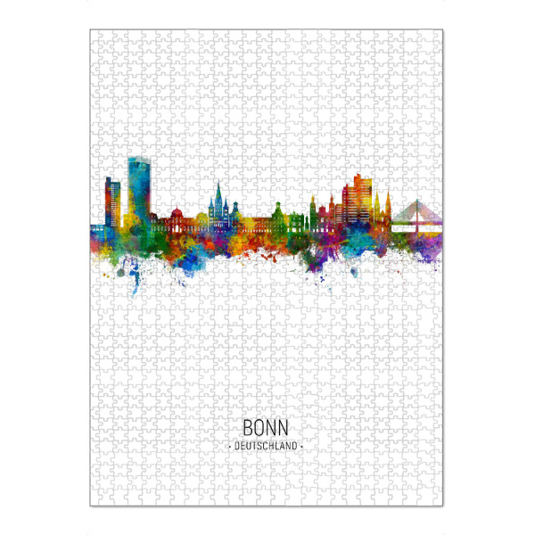 Puzzle Ravensburger "Bonn Germany Skyline Portrait" artboxONE - Städte