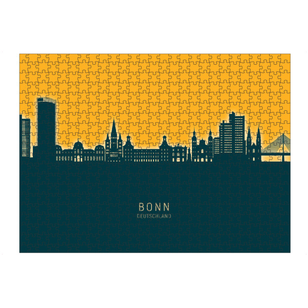 artboxONE Puzzle "Bonn Germany Skyline Citrus" artboxONE - Städte