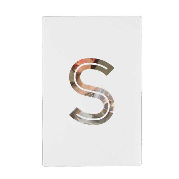 Holzbild "IMPRESS-LETTER S" artboxONE - Typografie,Fashion,Buchstaben,Buchstaben / S