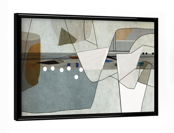 Poster mit schwarzem Rahmen "Subtiles Spiel" artboxONE - Abstrakt